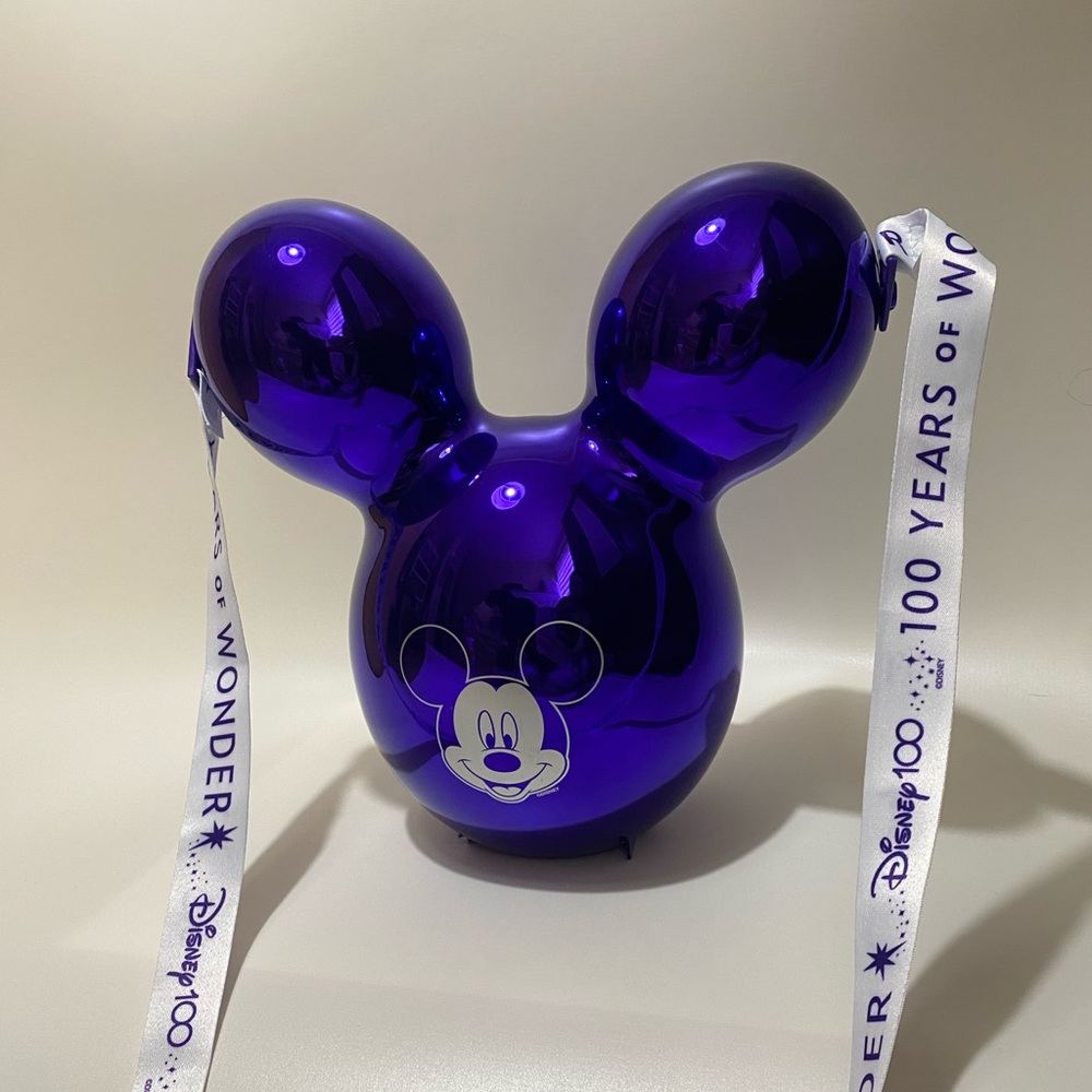 *COLLECTION ITEM* Disney Parks 100 Yrs of Wonder Platinum Violet Popcorn Bucket